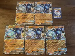 Lot Of 5 Lucario Ex Jumbo Cards Prismatic Evolutions 051/131 Pokemon Oversized - Image 1