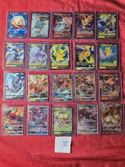 Pokemon TCG 20 Ultra Rare Card Lot Unplayed Gx V Vmax Ex Surfing Pikachu VI FULL - Image 1