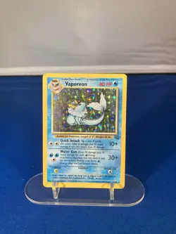 Vaporeon 12/64 Jungle Holo Collectible Pokemon Cards Moderately/Heavily Played - Image 1