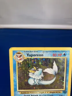 Vaporeon 12/64 Jungle Holo Collectible Pokemon Cards Moderately/Heavily Played - Image 2