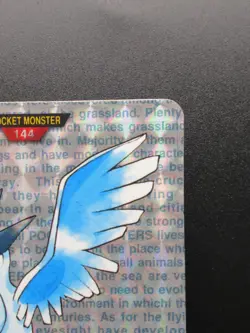 1996 Bandai Carddass Articuno Japanese Holo Rare 144 Green Pokemon - Image 3