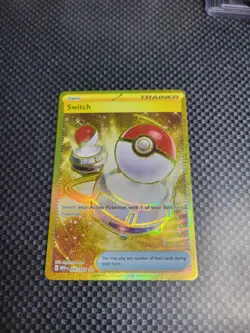 Pokemon TCG S&V 151 Switch #206/165 Full Art Trainer Item Gold Rare NM 2023 - Image 1