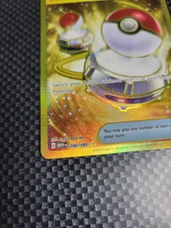 Pokemon TCG S&V 151 Switch #206/165 Full Art Trainer Item Gold Rare NM 2023 - Image 2