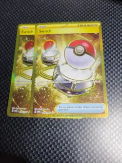 Pokemon TCG S&V 151 Switch #206/165 Full Art Trainer Item Gold Rare NM 2023 - Image 5