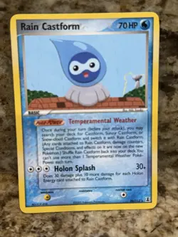 Rain Castform 26/113 Rare Delta Species Non Holo Pokemon Card LP - Image 1