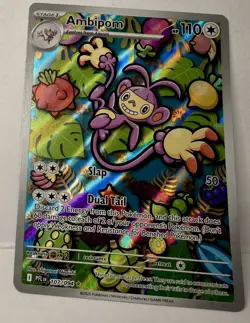 Ambipom 107/094 ✨ Shiny Rare | Phantasmal Flames | NM/M Pokemon Card TCG - Image 1