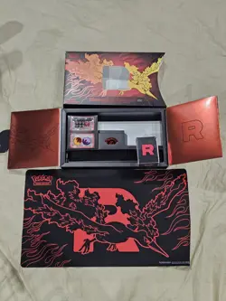 Pokemon Team Rocket Moltres EX Box Deck Play Mat No Cards - Image 1
