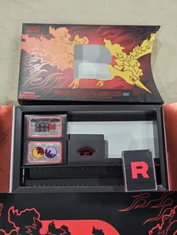 Pokemon Team Rocket Moltres EX Box Deck Play Mat No Cards - Image 2