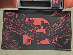 Pokemon Team Rocket Moltres EX Box Deck Play Mat No Cards - Image 3