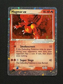 Magmar ex 100/109 Ruby and Sapphire Holo Rare 2003 Vintage Pokemon Card HP - Image 1