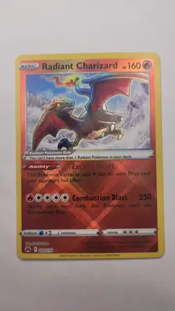 Pokemon TCG Radiant Charizard Crown Zenith Holo Card 020/159 Radiant ✅NM✅ - Image 1