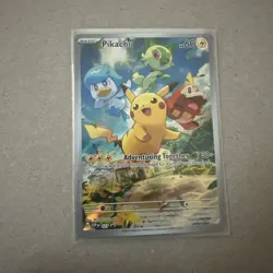 Pokemon Card Pikachu Svp Black Star Promos SVP027 Holo Promo Full Art #27 - Image 1