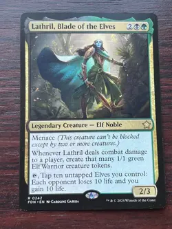 1x LATHRIL, BLADE OF THE ELVES - Foundations - MTG - Magic the Gathering - Image 1