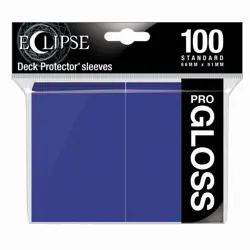 100 x Royal PURPLE Ultra PRO Eclipse Gloss Deck Protectors Standard Card Sleeves - Image 1
