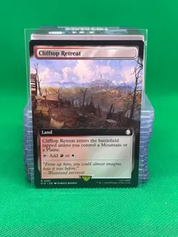 MTG - CLIFFTOP RETREAT - EXTENDED ART - Fallout (R) - Image 1