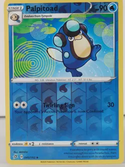 Palpitoad - POKEMON - Rebel Clash - 045/192 - Reverse Holo - NM - X - Image 1