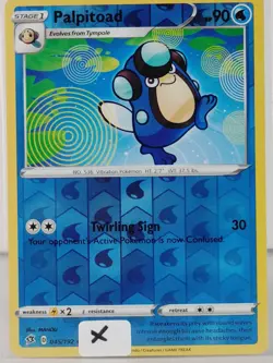 Palpitoad - POKEMON - Rebel Clash - 045/192 - Reverse Holo - NM - X - Image 5