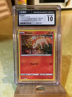 Pokemon TCG Ponyta #004/034 Classic Charizard & Ho-Oh Ex Deck CGC Gem Mint 10 - Image 1