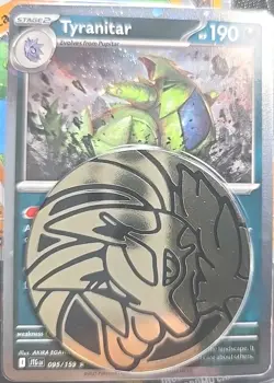 Pokemon Mega Evolution Premium Cheklane Blister Pokemon Booster Pack Tyranitar - Image 2
