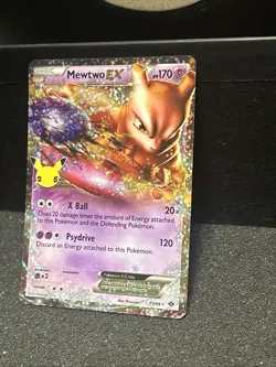 Pokemon TCG Mewtwo EX 54/99 Celebrations Classic Collection Holo - Image 3