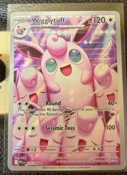 Pokemon Phantasmal Flames 105/094 Wigglytuff Illustration Rare Nm - Image 1