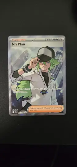 Pokemon TCG N's Plan 163/086 Ultra Rare Black Bolt NM Condition - Image 1