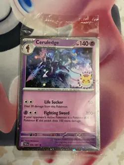 Pokemon Ceruledge 040/091 Pokemon Day 2024 Stamp Promo SEALED NM - Image 1