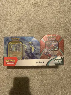 Pokemon TCG Paldea Legends Miraidon Koraidon ex Tin 2 Pack New Sealed - Image 1