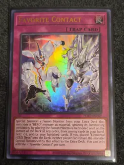 Yugioh! Favorite Contact - POTE-EN069 - Ultra Rare - Unl Edition Near Mint - Image 1