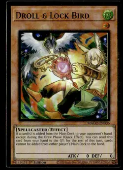 YuGiOh Maximum Gold - #MAGO-EN006 Droll & Lock Bird - 1st Edition - Image 1