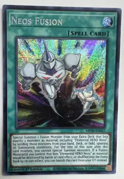 Yugioh Neos Fusion MP21 Secret Rare 1st Edition NM - Image 1