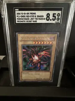 Yu-Gi-Oh! SGC 8.5 NM-MT+ Red-Eyes B. Dragon Power of Chaos PCJ-EN001 - Image 1