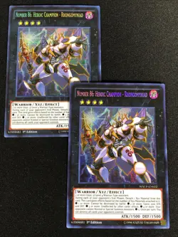 Yugioh Number 86: heroic Champion Rhongomyniad WSUP-EN022 1ST SECRET x2 (NM) - Image 1