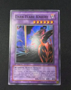 Yugioh Dark Flare Knight DCR-017 Super Rare 1st Ed NM - Image 1
