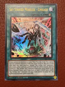Sky Striker Mobilize - Linkage! Ultra Rare MAMA-EN003 1st Edition NM Yu-Gi-Oh! - Image 1