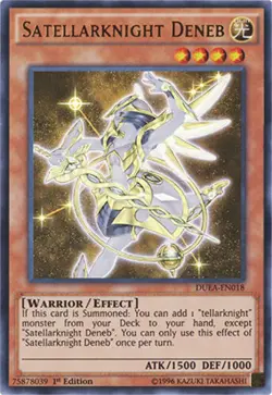 Yugioh! LP Satellarknight Deneb - DUEA-EN018 - Ultra Rare - 1st Edition Lightly - Image 1