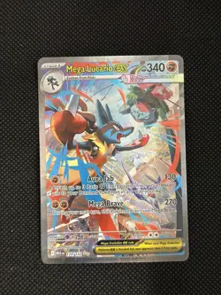 Mega Lucario Ex 179/132 Secret Rare Pokemon Card Near Mint - Image 1