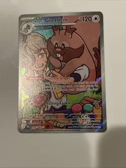 Arven's Greedent 205/182 Sv10: Destined Rivals Holo Full Art Pokemon Card - Image 1