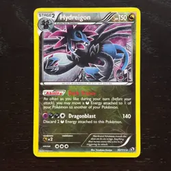 Hydreigon 99/113 Pokemon Legendary Treasures B&W Reverse Holo Rare Card LP - Image 1