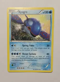 Kyogre 53/160 Primal Clash Cracked Ice Rare Pokemon Card (Print Error) - Image 1