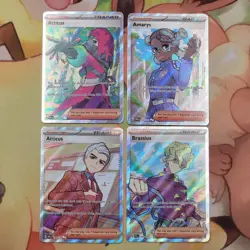Pokemon Card Lot of 4 Trainer Full Art Ultra Rares Prismatic Evolutions - Image 1