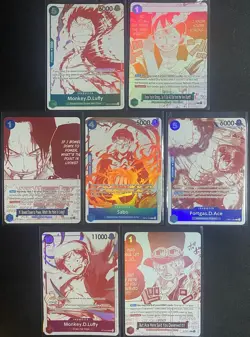 One Piece OP13 - 3rd Anniversary Treasure Campaign Promo Card Set (7 Cards) - Image 1