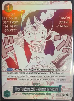 One Piece OP13 - 3rd Anniversary Treasure Campaign Promo Card Set (7 Cards) - Image 4