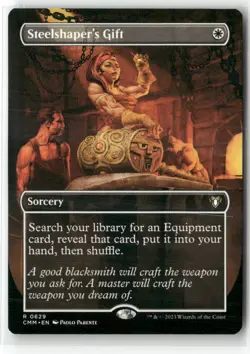 Steelshaper's Gift (Borderless) Commander Masters Regular - Image 1
