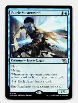 MTG: Faerie Mastermind FOIL | March of the Machine 58 NM - Image 1