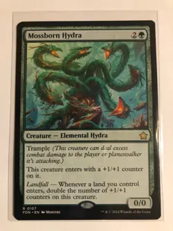 MTG Magic the Gathering Mossborn Hydra 107/789 Foundations - Image 1