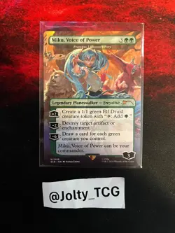 Miku, Voice of Power - Freyalise, Llanowar's Fury Secret Lair Drop Regular - Image 1