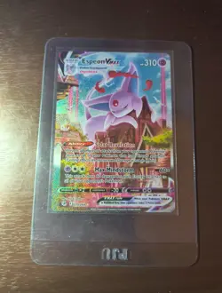 Pokemon TCG Fusion Strike Espeon VMAX Alt Art Secret Rare Holo Card 270/264 - Image 1