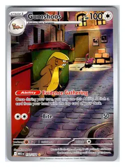 Pokemon TCG - Gumshoos - ME01: Mega Evolution 153/132 Illustration Rare - Image 1