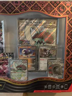 Pokemon Paldean Fates Great Tusk ex & Iron Treads ex Premium Collection - Image 2